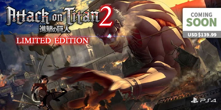 Play-Asia.com, Attack on Titan 2, Attack on Titan 2 US, Attack on Titan 2 Japan, Attack on Titan 2 Europe, Attack on Titan 2 Asia, Attack on Titan 2 Playstation 4, Attack on Titan 2 Xbox One, Attack on Titan 2 PlayStation Vita, Attack on Titan 2 Nintendo Switch, Attack on Titan 2 gameplay, Attack on Titan 2 features, Attack on Titan 2 price, Attack on Titan 2 release date