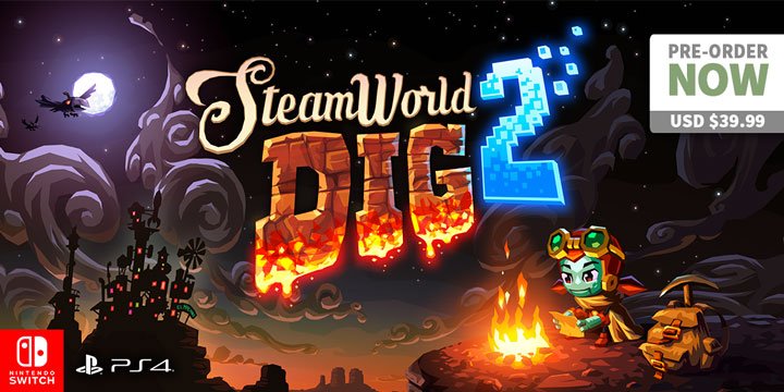  Play-Asia.com, SteamWorld Dig 2, SteamWorld Dig 2 US, SteamWorld Dig 2 Europe, SteamWorld Dig 2 PlayStation 4, SteamWorld Dig 2 Nintendo Switch, SteamWorld Dig 2 features, SteamWorld Dig 2 gameplay, SteamWorld Dig 2 release date, SteamWorld Dig 2 price