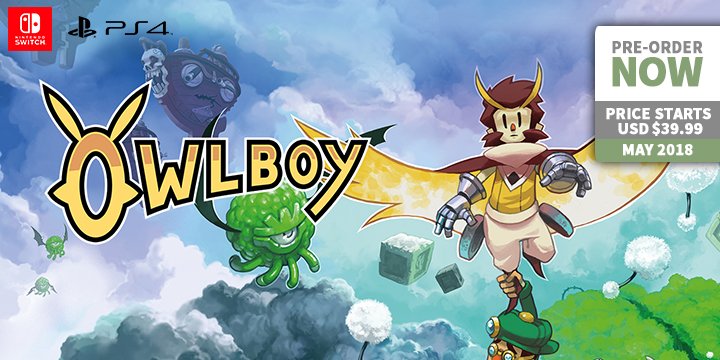 play-asia.com, Owlboy, Owlboy Nintendo Switch, Owlboy PlayStation 4, Owlboy EU, Owlboy US, Owlboy release date, Owlboy price, Owlboy gameplay, Owlboy features 