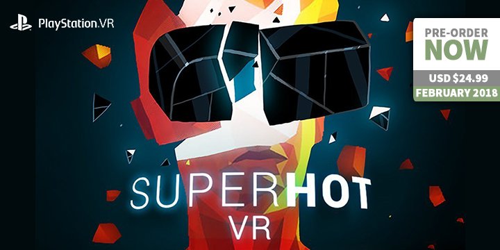 Play-Asia.com, SUPERHOT VR, SUPERHOT VR PlayStation 4, SUPERHOT VR PlayStation VR, SUPERHOT VR Europe, SUPERHOT VR gameplay, SUPERHOT VR features, SUPERHOT VR price, SUPERHOT VR release date