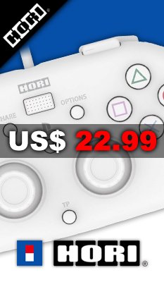 Hori Wired Controller Light for PlayStation 4 (White) - Hori