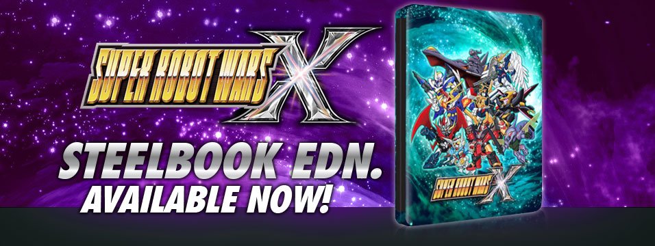 Super Robot Wars X Steelbook Edition available now!