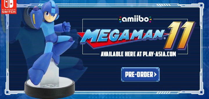 Play-Asia.com, Mega Man 11, Rockman 11, amiibo Mega Man 11, amiibo Rockman 11, Mega Man 11 amiibo figure