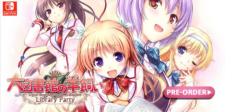 Daitoshokan no Hitsujikai: Library Party, Japan, Switch, gameplay, features, release date, price, trailer, screenshots, A Good Librarian Like a Good Shepherd, 大図書館の羊飼い -Library Party-