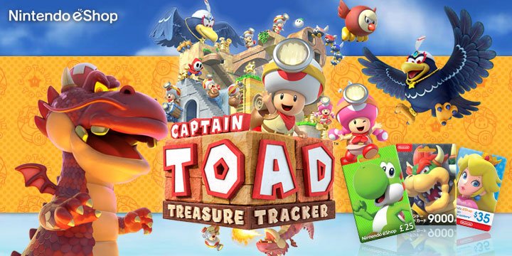 Captain Toad: Treasure Tracker, Nintendo, Nintendo e-shop, US, Europe, Australia, Japan, gameplay, features, release date, trailer, screenshots, Susume! Kinopio Taichou