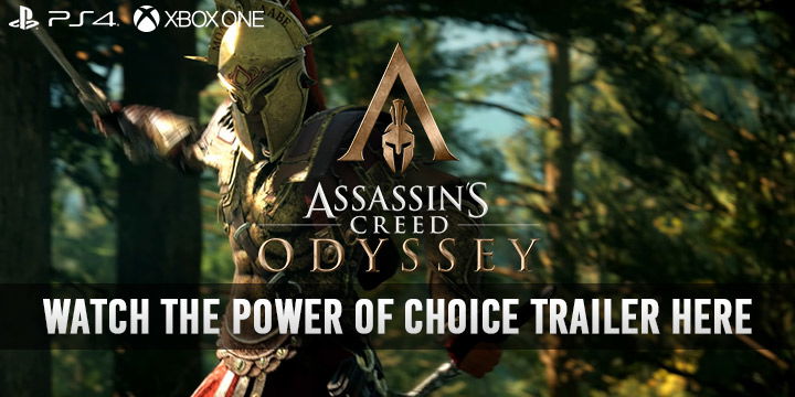 Assassin's Creed Odyssey, Ubisoft, PS4, XONE, US, Europe, Australia, Japan, Asia, gameplay, features, release date, price, trailer, screenshots, The Power of Choice