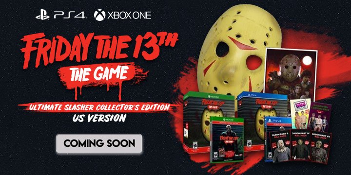 Friday The 13th: The Game (Ultimate Slasher Edition), Friday The 13th: The Game Ultimate Slasher Edition, PlayStation 4, Xbox One, US, North America, Australia, Europe, release date, price, gameplay, features, Gun Media, Nighthawk Interactive