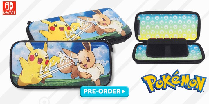 PC Cover for Monster Ball Plus, Hori, Nintendo Switch, Japan, release date, Nintendo Switch accessories, accessories, features, Pokémon: Let’s Go themed Nintendo Switch Accessories, Hard Pouch for Monster Ball Plus, Just Put On Charging Stand for Monster Ball Plus, Nintendo Switch Sling Bag, Pocket Monsters Hard Pouch for Nintendo Switch (Pikachu x Eevee), Pocket Monster Push Card Case 6 for Nintendo Switch (Pikachu x Eevee), Push Card Case, Nintendo