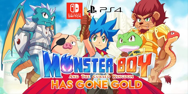Monster Boy and the Cursed Kingdom, PlayStation 4, Nintendo Switch, US, North America, release date, gameplay, features, price, game, update, gone gold