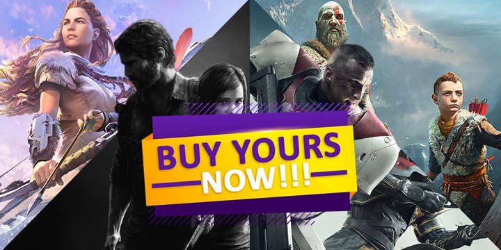 PS4 Games on Discount, PlayStation 4, Sale, discount, playasia, games, God of War, Horizon Zero Dawn, Destiny 2, The Last of Us Remastered, Sony