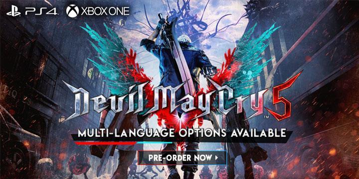 Devil May Cry 5, Devil May Cry 5 (Multi-Language), Multi-language, Capcom, PlayStation 4, Xbox One, PS4, XONE, Asia, gameplay, features, release date, price, trailer, screenshots