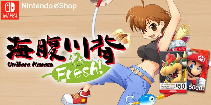 Umihara Kawase Fresh!, Umihara Kawase Series New Title, 海腹川背 Fresh!, Nintendo Switch, Japan, Switch