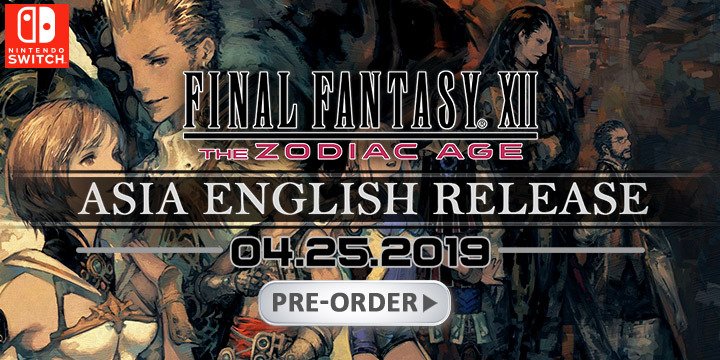 Final Fantasy XII: The Zodiac Age, Multi-language, Final Fantasy, Nintendo Switch, Switch, release date, game, price, gameplay, features, Square Enix, Asia, pre-order