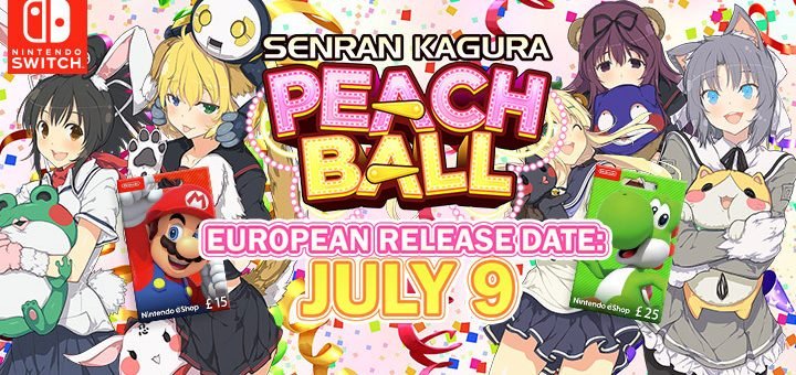 Senran Kagura, Senran Kagura: Peach Ball, Marvelous Europe, update, Nintendo Switch, Switch, update, release date, Western localization, Western release