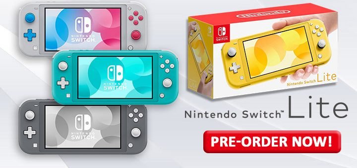Nintendo Switch Lite, Nintendo Switch, Nintendo, reveal, trailer, features, comparison, differences, pre-order, announced, colors, special edition