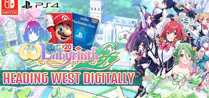 Omega Labyrinth Life, Labyrinth Life, West, Western release, Nintendo Switch, Switch, PlayStation 4, PS4, release date, price, English, D3 Publisher, Matrix Software