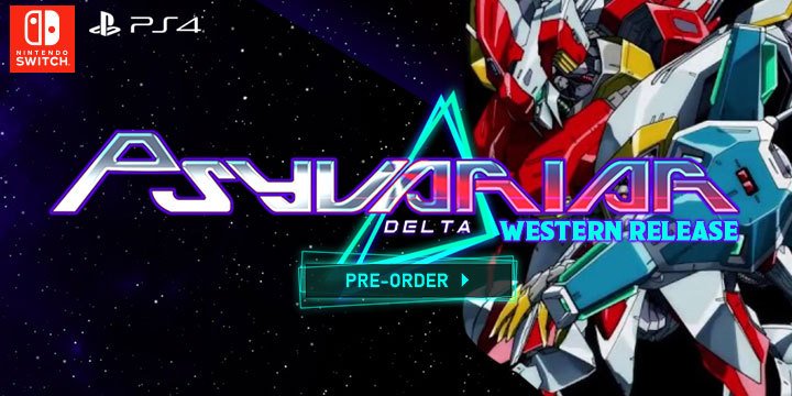 Psyvariar Delta, Western Release, localization, Success, PS4, Switch, PlayStation 4, Nintendo Switch, US, Pre-order