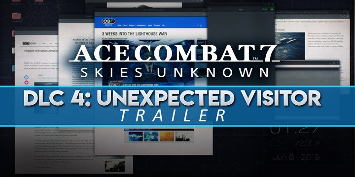 Ace Combat 7: Skies Unknown, Bandai Namco, PlayStation 4, PlayStation VR, Xbox One, PS4, PSVR, XONE, US, Europe, Japan, update, DLC, Unexpected Visitor, Season Pass
