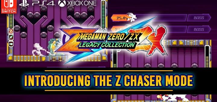 Mega Man Zero / ZX Legacy Collection, Mega Man, Rock Man, Capcom, PS4, XONE, Switch, PlayStation 4, Xbox One, Nintendo Switch, Pre-order, US, update, Japan, TGS 2019, Tokyo Game Show 2019, Z Chaser Mode
