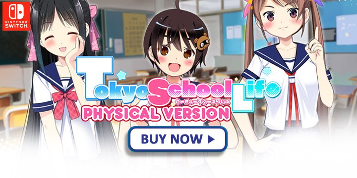 visual novel, tokyo school life, nintendo switch, switch, us, north america, release date, gameplay, features, price, pre-order,buy now, pqube, m2, physical version, english subtitle