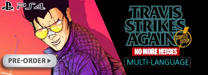 Travis Strikes Again: No More Heroes, PlayStation 4, PS4, Marvelous, Pre-order, Multi-language, Travis Strikes Again: No More Heroes [Complete Edition], English, Chinese, Complete Edition 