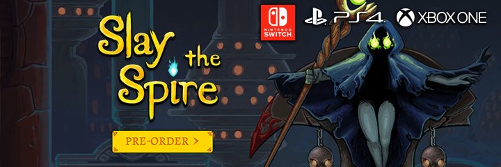 Slay the Spire, PS4, XONE, Switch, PlayStation 4, Xbox One, Nintendo Switch, US, Europe, Australia, Pre-order, physical, Humble Bundle