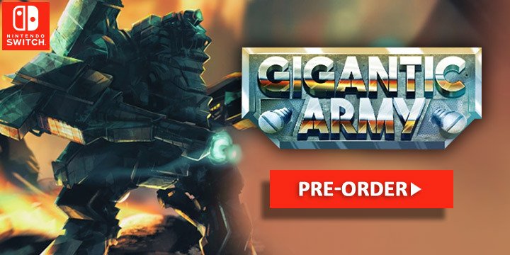 Gigantic Army, Gigantic Army Switch, PixelHeart, retail version, physical, Europe, release date, gameplay, features, price, pre-order, Nintendo Switch, Switch, trailer