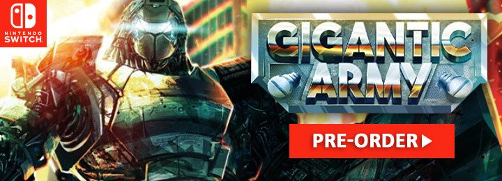 Gigantic Army, Gigantic Army Switch, PixelHeart, retail version, physical, Europe, release date, gameplay, features, price, pre-order, Nintendo Switch, Switch, trailer