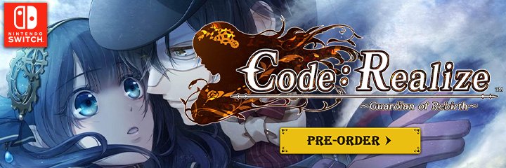 Code:Realize Guardian of Rebirth, Code: Realize, Aksys Games, Nintendo Switch, Switch, Pre-order, Western Release, localization, Collector's Edition