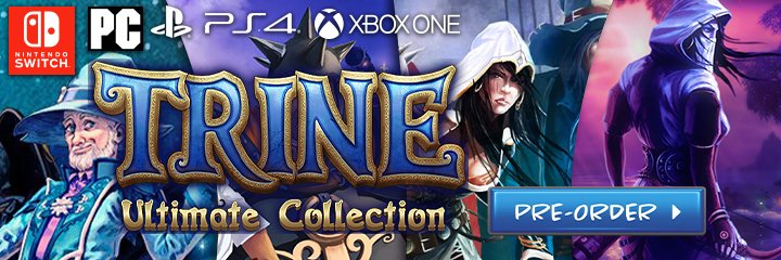 Trine: Ultimate Collection, Trine, Trine 4: The Nightmare Prince, PS4, XONE, Switch, PC, PlayStation 4, Xbox One, Nintendo Switch, Windows, US, Europe, Australia, Pre-order, Modus Games