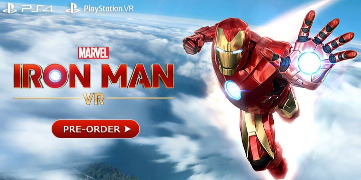 Marvel's Iron Man VR, Marvel, Iron Man, Iron Man VR, Sony Computer Entertainment, PS4, PSVR, PlayStation 4, PlayStation VR, US, Europe, Pre-order