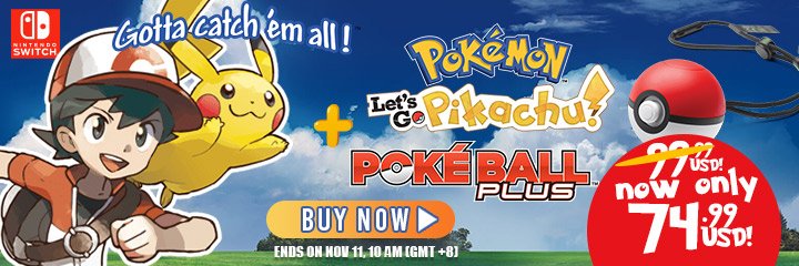 Pokemon: Let’s Go Pikachu!,Pokemon: Let’s Go Eevee! ,nintendo switch,switch, us, north america, release date, gameplay, features, price,buy now, sale, Pokemon: Let’s Go Pikachu & Pokemon: Let’s Go Eevee bundle sale
