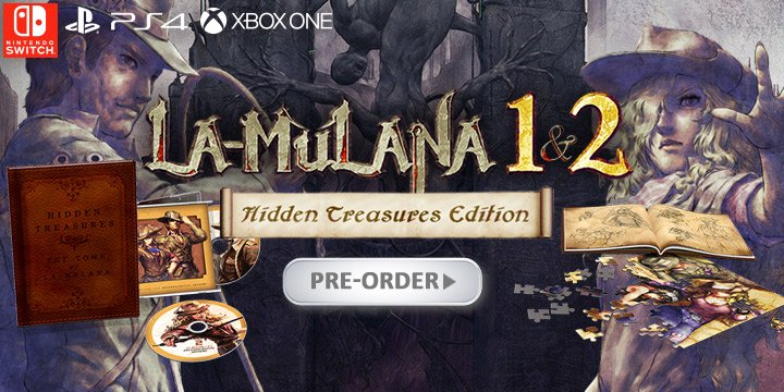 La-Mulana 1 & 2 Hidden Treasures Edition,, NIS America,Nigoro, ps4, playstation 4, north america, us, xbox one, xone, switch, nintendo switch, release date, gameplay, features, price, pre-order now, trailer