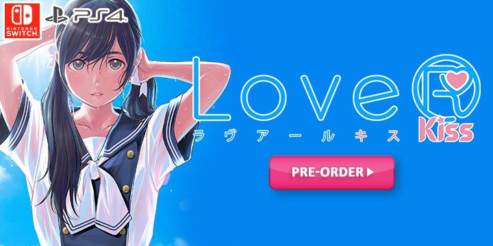 LoveR Kiss, PS4, Switch, PlayStation 4, Nintendo Switch, Japan, Pre-order, Kadokawa Games, ラヴアール キス, LoveR