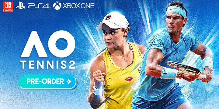AO Tennis 2,playstation 4, ps4, xone, xbox one, switch, nintendo switch, Big Ant Studios,North America, US, bigben interactive,release date, features,price,pre-order now,tennis video game