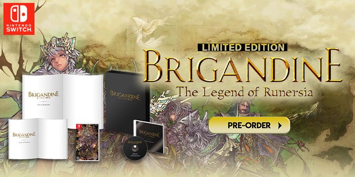 Brigandine: The Legend of Runersia,Limited Edition, Standard Edition, switch, nintendo switch, Happinet Games, Japan, ,release date, features,price,pre-order now,