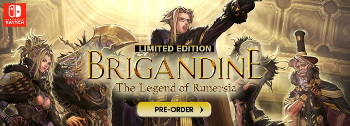 Brigandine: The Legend of Runersia,Limited Edition, Standard Edition, switch, nintendo switch, Happinet Games, Japan, ,release date, features,price,pre-order now,