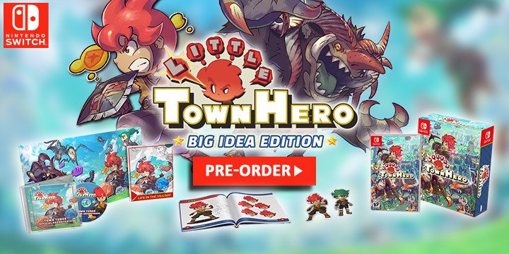 Little Town Hero, Big Idea Edition, Little Town Hero (Big Idea Edition), Nintendo Switch, Switch, US, Pre-order, gameplay, features, release date, price, trailer,screenshots, NIS America