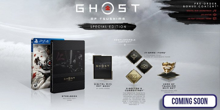 Ghost of Tsushima, Sony Computer Entertainment, Sony, PlayStation 4, US, Europe, PS4, gameplay, features, release date, price, trailer, screenshots