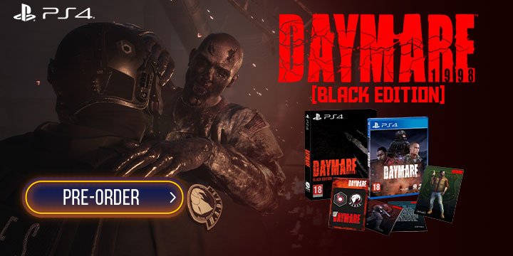 Daymare: 1998, PS4, Europe, PlayStation 4, Game Solutions 2, gameplay, features, release date, price, screenshots, Black Edition, Daymare: 1998 [Black Edition]