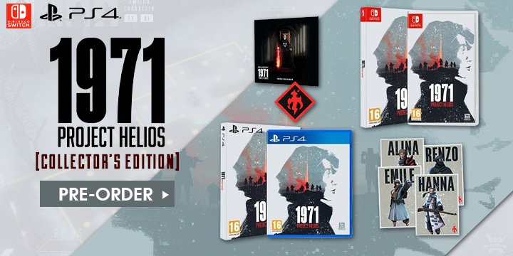 1971 Project Helios, Reco Technology, Collector’s Edition, 1971 Project Helios Collector’s Edition, Release date, Gameplay, Europe, features, PS4, Playstation 4, Switch, Nintendo Switch, trailer, screenshots, 1971 Project Helios [Collector's Edition]