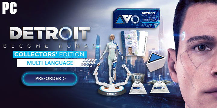 Detroit: Become Human [Collector's Edition], PC, Windows, release date, features, price, pre-order, Asia, Detroit Become Human, Collector’s Edition, Code in a Box, Multi-language, Quantic Dream