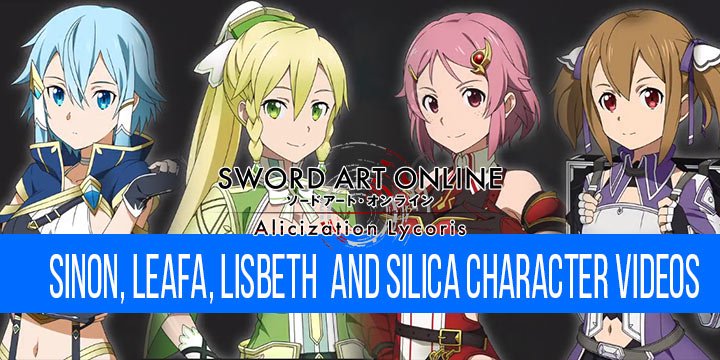 Sword Art Online: Alicization Lycoris, SAO: Alicization Lycoris, Bandai Namco, japan release date, gameplay, us, north america, features, ps4, playstation 4, xbox one, Sinon, Leafa, Lisbeth, Silica, Character videos, gameplay videos