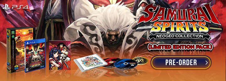 Samurai Shodown NEOGEO Collection, Samurai Shodown, PS4, PlayStation 4, Japan, pre-order, gameplay, features, release date, price, trailer, screenshots, Samurai Spirits, サムライスピリッツ ネオジオコレクション, limited edition, Samurai Spirits NEOGEO Collection