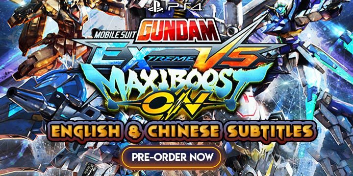 Mobile Suit Gundam: Extreme VS. MaxiBoost ON, Mobile Suit Gundam, Gundam, PS4, PlayStation 4, Asia, gameplay, features, release date, price, trailer, screenshots, English, Chinese, subtitles