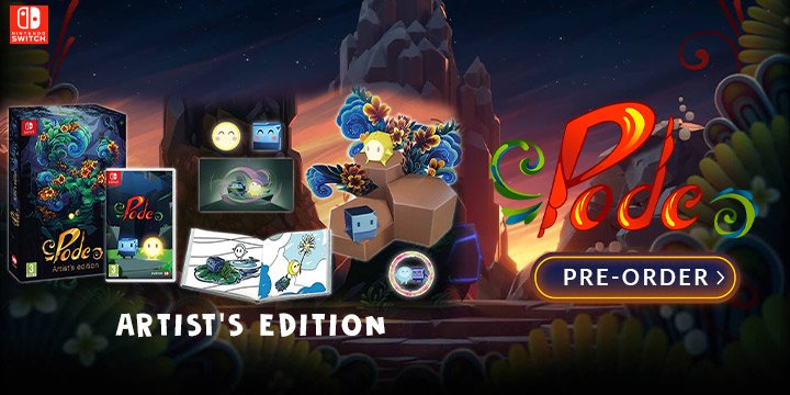 Pode, Pode Game, Nintendo Switch, trailer, release date, Switch, Physical release, Europe, pre-order, price, gameplay, features, Henchman & Goon, Artist Edition, Pode Artist’s Edition, Pode [Artist’s Edition], Screenshots