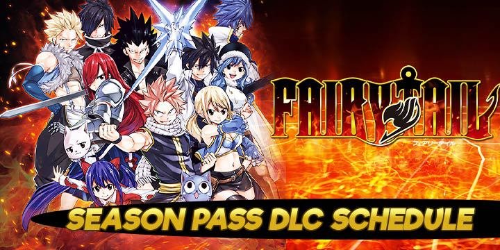 Fairy Tail, PS4, Switch, PlayStation 4, Nintendo Switch, Japan, US, Europe, Asia, update, DLC, Season Pass, schedule