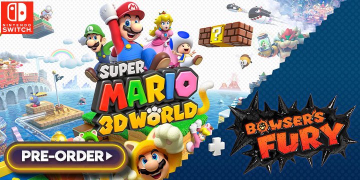 Super Mario 3D World, Bowser's Fury, Super Mario 3D World + Bowser's Fury, Nintendo Switch, Switch, Japan, US, Europe, gameplay, features, release date, price, trailer, screenshots, Nintendo, Mario, Super Mario