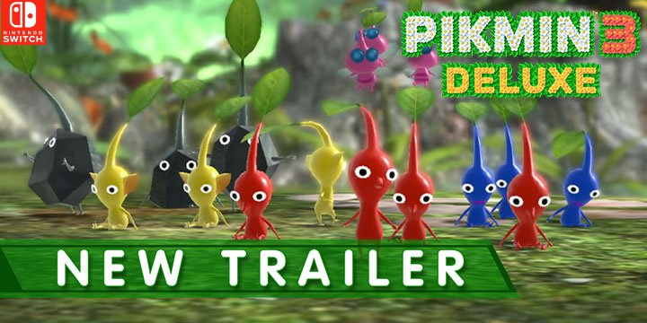 Pikmin 3 Deluxe, Pikmin 3 Switch, Switch, Nintendo Switch, North America, Europe, Nintendo, release date, features, trailer, screenshots, Japan, Pre-order now, new trailer, Pikmin 3 [Deluxe Edition]