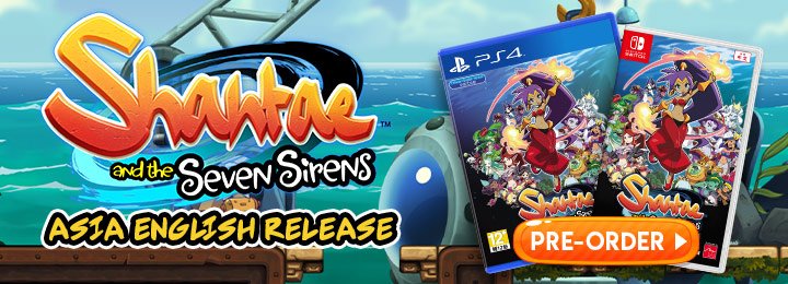 Shantae 5, Shantae and the Seven Sirens, Shantae & 7 Sirens, Switch, Nintendo Switch, Asia, PS4, PlayStation 4, release date, features, price, screenshots, trailer, Gameplay, Asia English, Shantae and the Seven Sirens (English), English